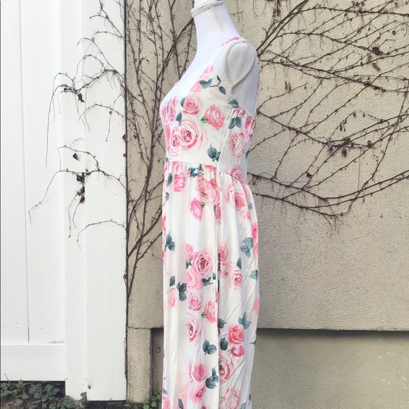 NEW Mommy and Me White Floral Rose Midi Dress - Picture 5 of 5